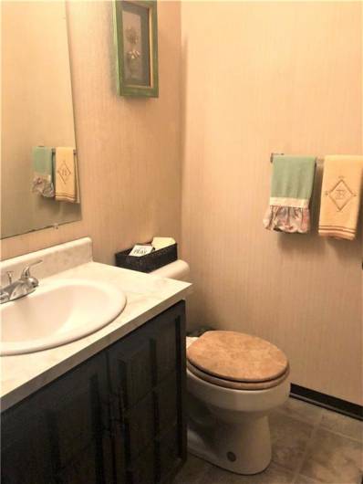 Main level powder room