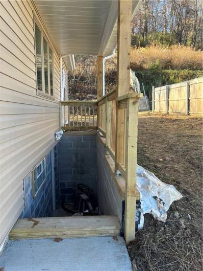 Stairs down to basement