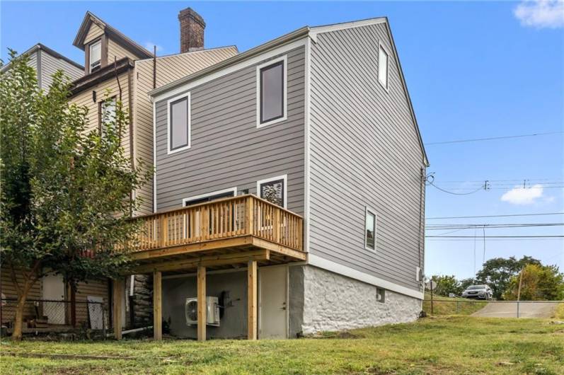 Back deck and back of the house