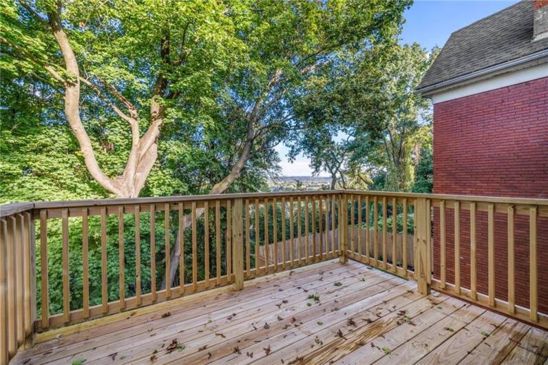 Enjoy your private deck among the treetops