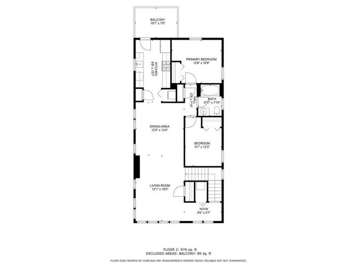 Second floor 2 bedroom 1 bathroom condo unit in Garfield