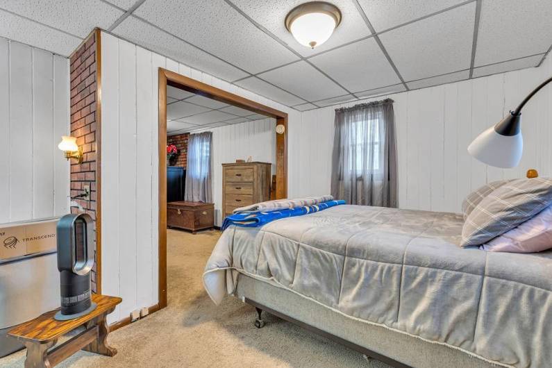 Owner's bedroom has added space.