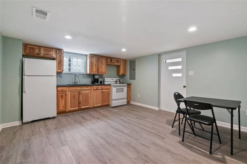 Looking for a second kitchen for your game room entertainment? Here it is! Or, if you need a mother-in-law's extra bedroom, full bath...the lower-level finished game room area offers so much for your family's needs.