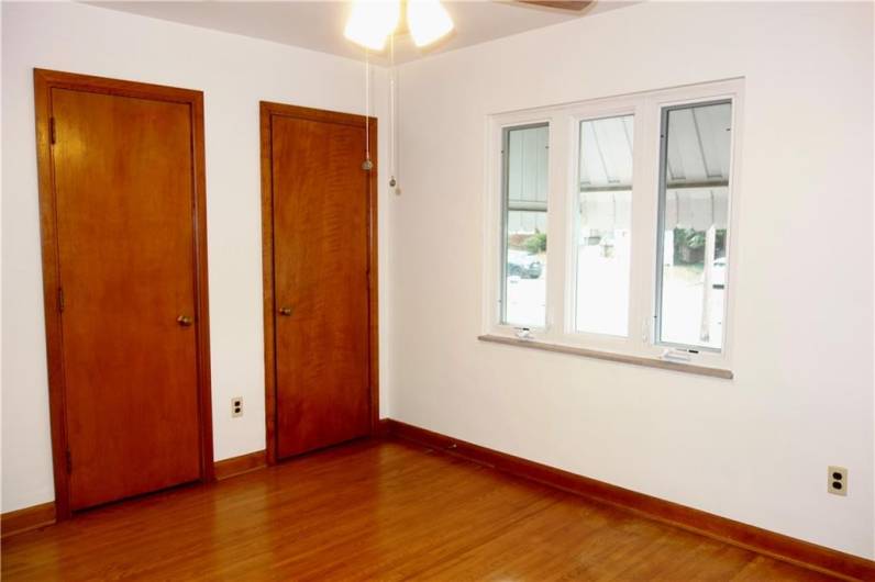 Owner's bedroom with double closets