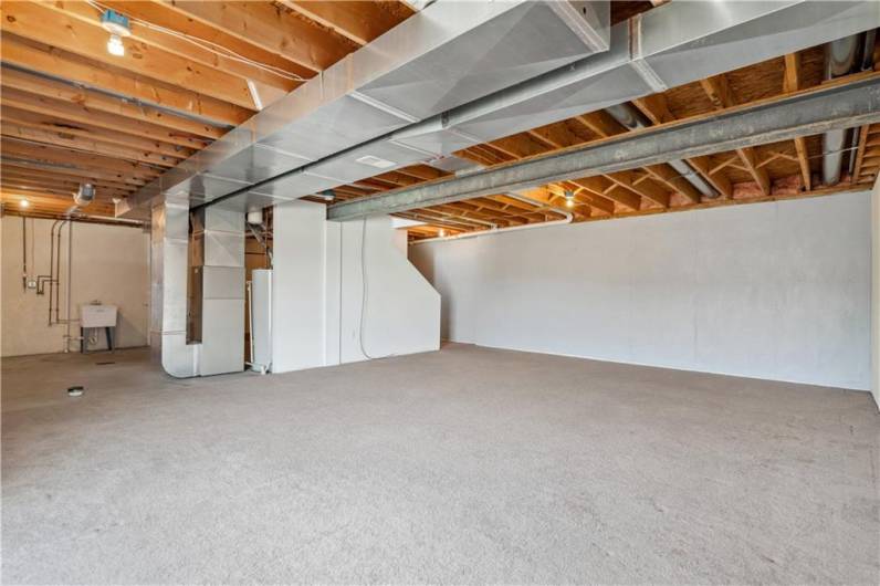 Basement Den open into Laundry Room