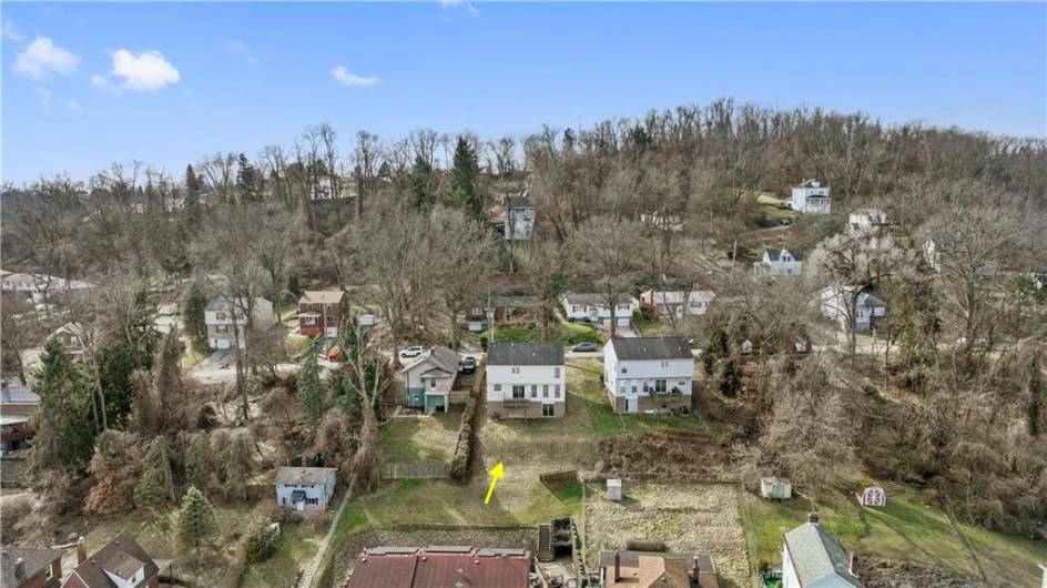 Aerial View of Rear of Home