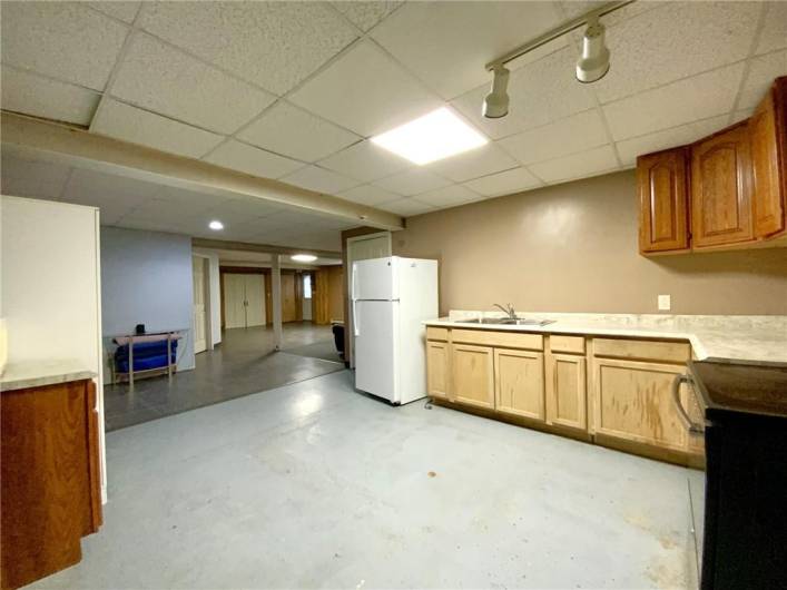 Lower level studio apartment