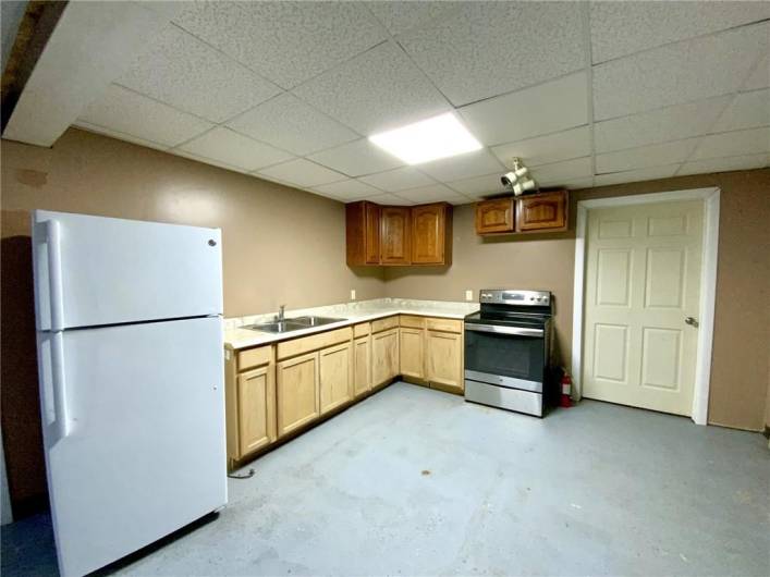 Lower level studio apartment