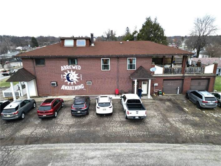 Aerial view of property