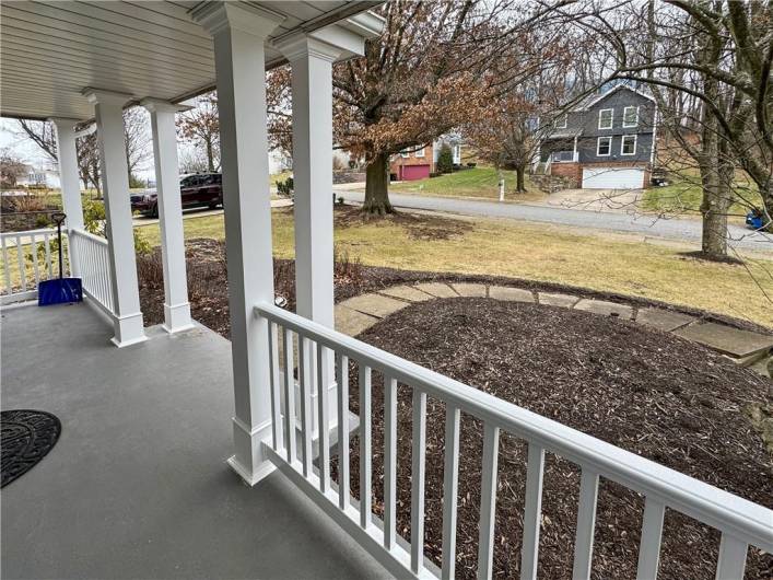 Welcoming front porch.