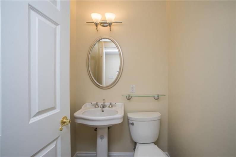 Main floor half bath