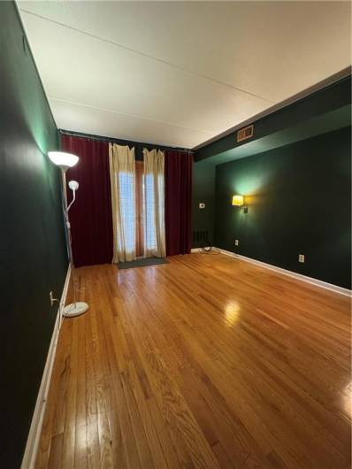 Beautiful hardwood floors and a view from the balcony!