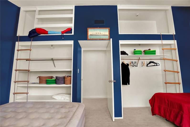 Close up of bunk space