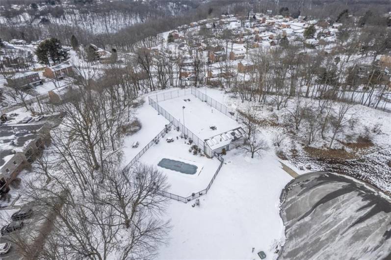 Community pool and tennis courts