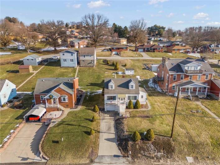 Front of home aerial view.