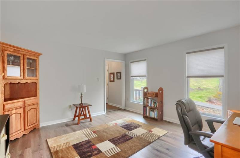 To the left of the foyer is this versatile and private space.