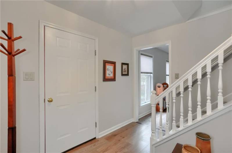 A charming foyer greets guest into the home.