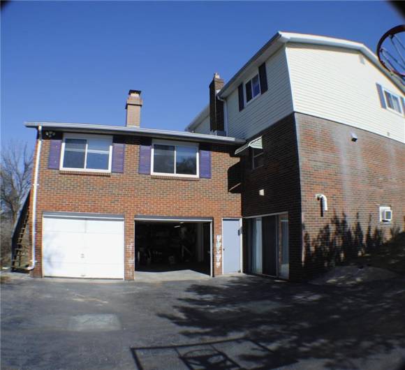 2  car garage in home.