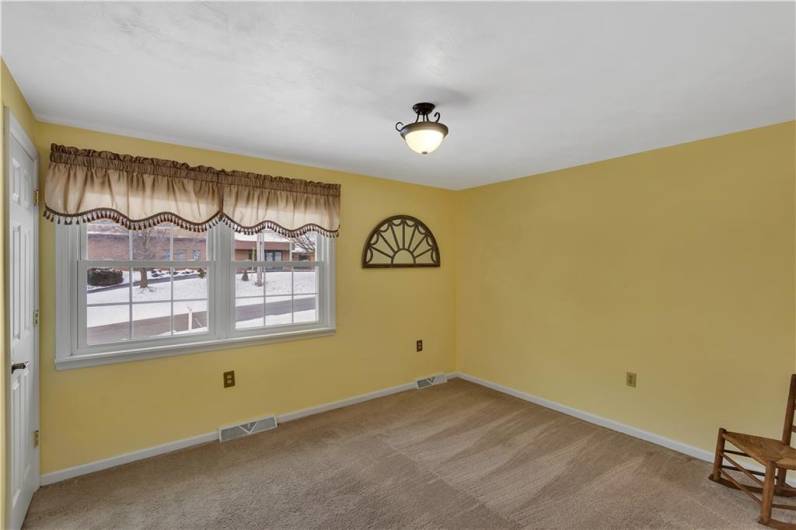 Bedroom with large closet & gorgeous window!