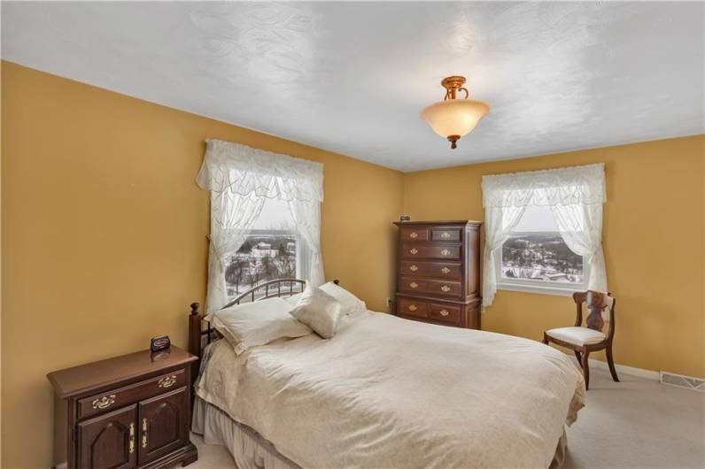 Master bedroom has plenty of space for full bedroom suite!