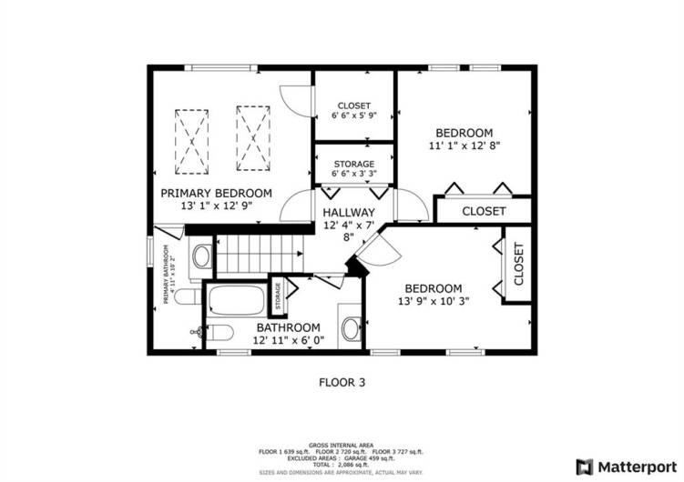 Upper Level Floorplan