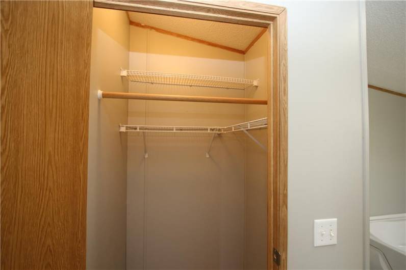 En Suite Master Bathroom includes 2 Separate 4x4 Walk-in Closets on each side upon entering