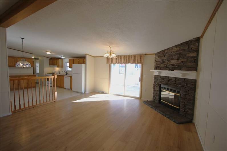 Another View of Open Floor Plan w/ Newer Sliding Glass Door (also Front Lead Glass Door & Windows all installed 2013!)