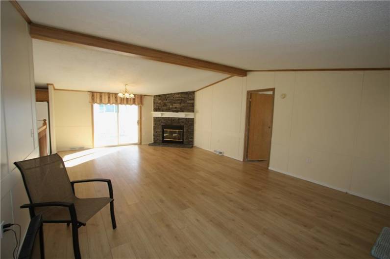 Contemporary-Style Open Floor Plan w/ Cathedral Ceiling allowing even more open space living