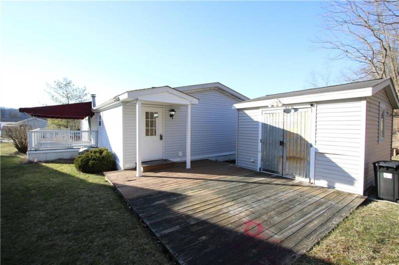 Back 15x18 Platform Deck & Shed