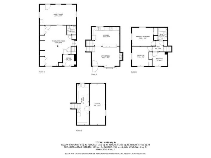 Floor plan created by app, all measurements are estimates.