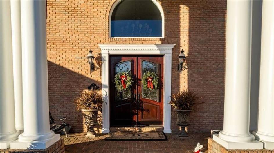 Such an impressive Grand Front Door Entrance!