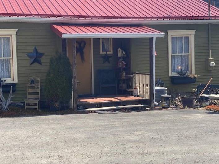 Covered Porch at Rear Entry
