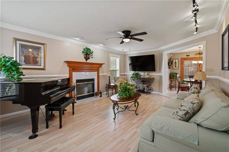 Whether you want a music room, family room, TV room, this spacious family room offers endless possibilities.