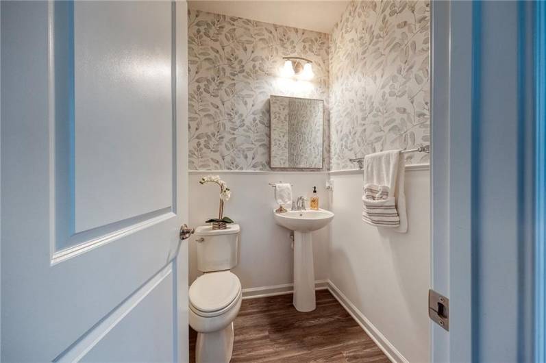 Powder room on the main floor