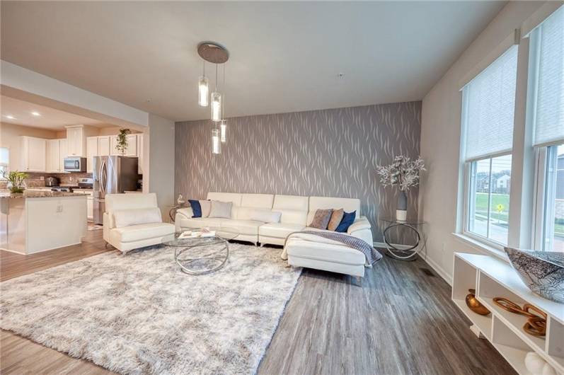 Luxury Vinyl throughout the house.