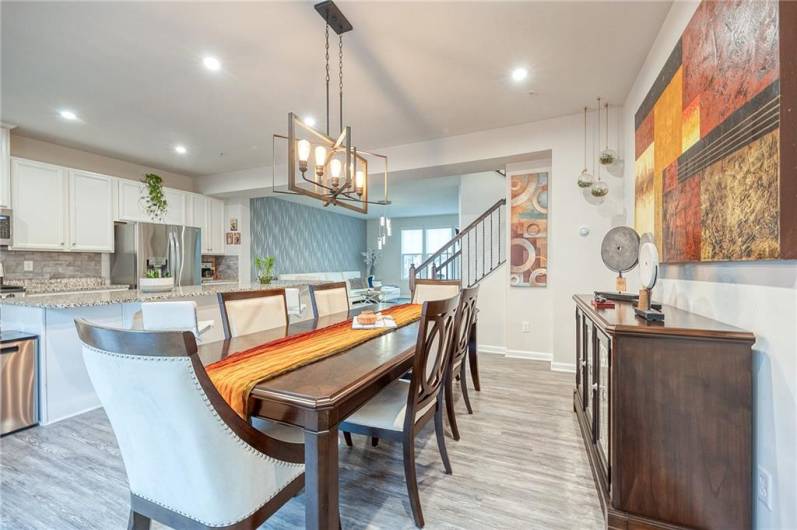 Check out the huge kitchen island