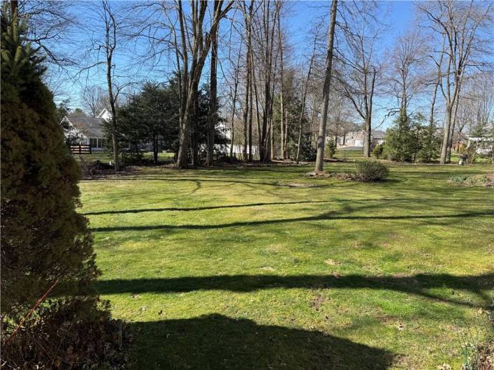 Level yard space for a garden, play set, even a pool!