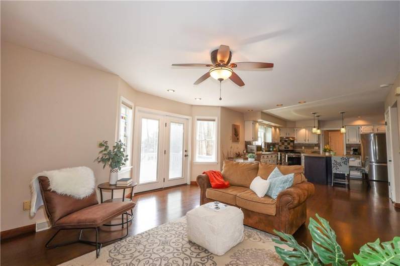 Plenty of space for a sectional if you prefer!