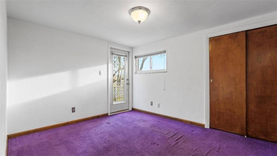 Main floor bedroom for flexibility