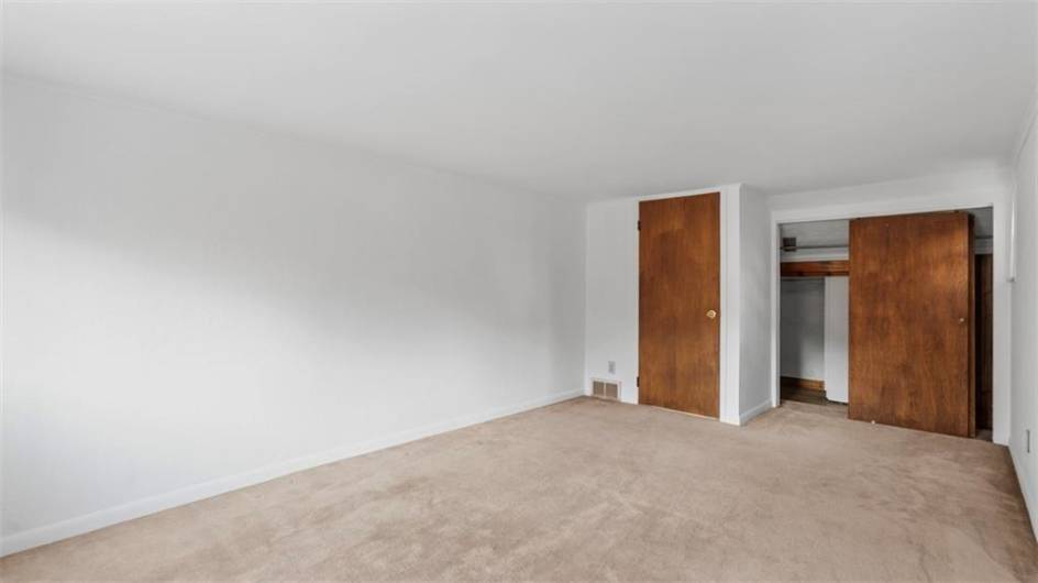 Bedroom 2 has a larger closet as well