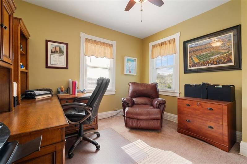 Do you need to work from home? The sellers have turned bedroom #2 into their own office. This is a multi-functional room.