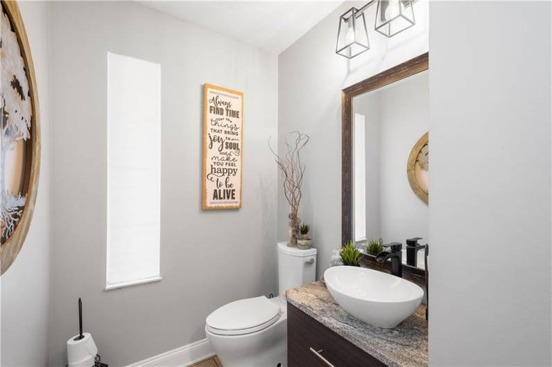 Half bath off Family room/kitchen