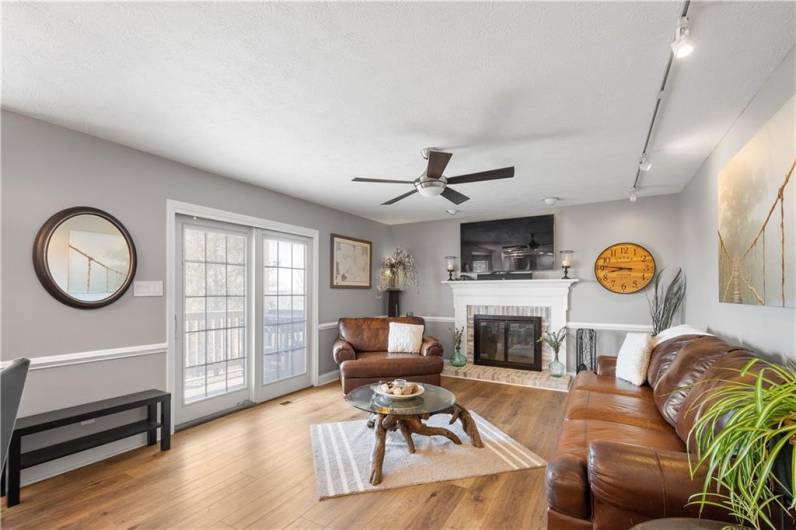 bright and airy with access to massive deck