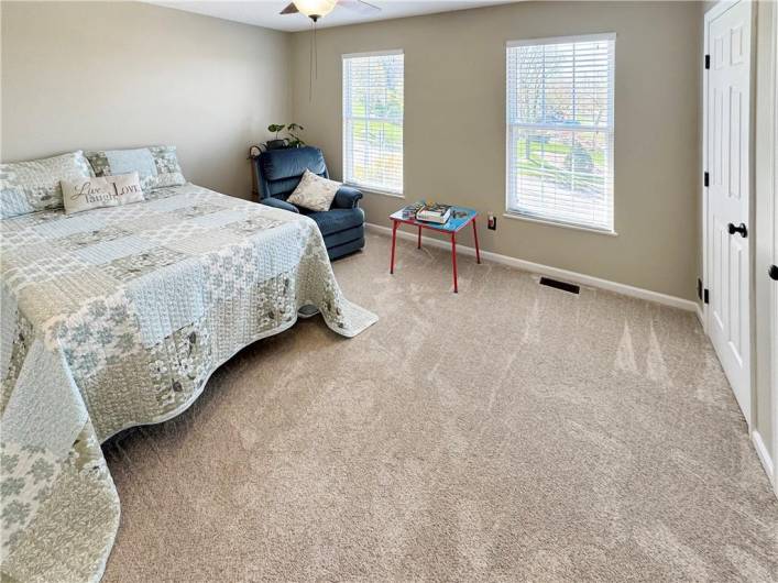 The second bedroom.  Neutral decor and newer carpeting throughout second floor.