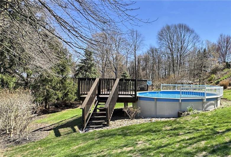 Great back yard.
