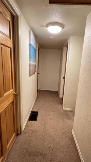 View of hallway from second bedroom.