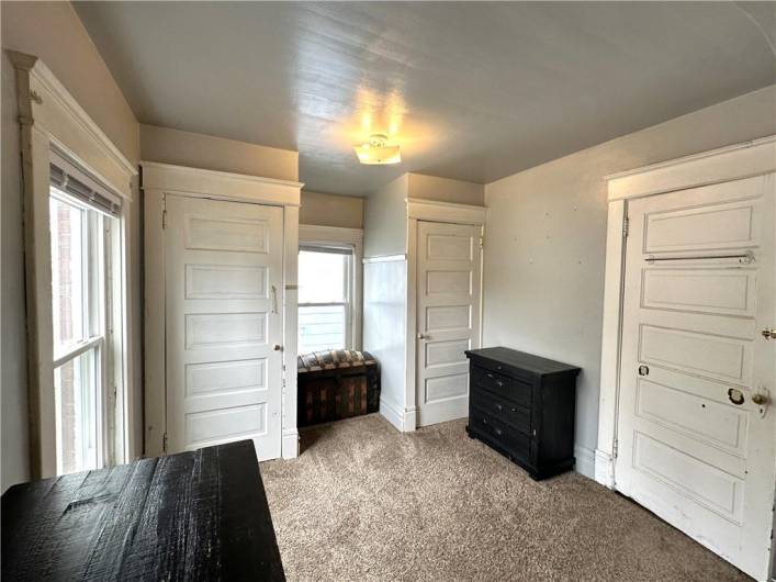 Main Bedroom two large closets for storage