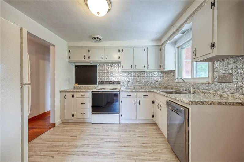 Updated kitchen comes fully equipped.