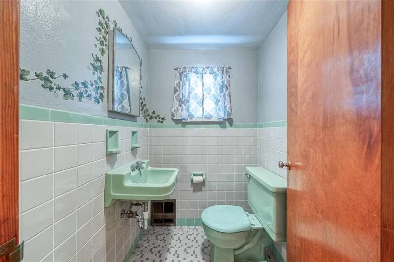 Half bath on 2nd floor.
