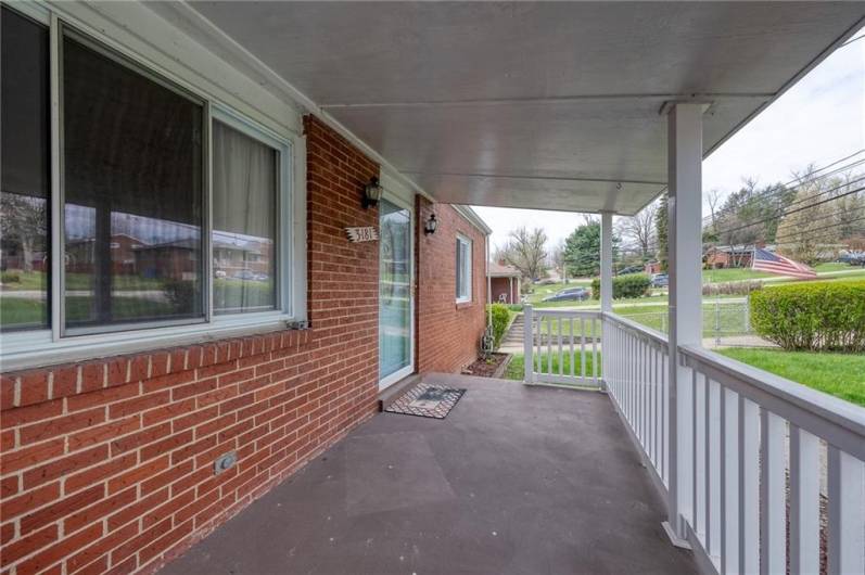 Relax on the spacious front porch.